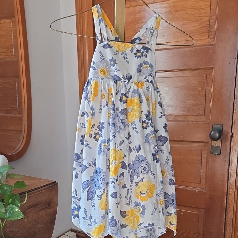 Joie Sunny Floral Cotton Handkerchief Dress 4T